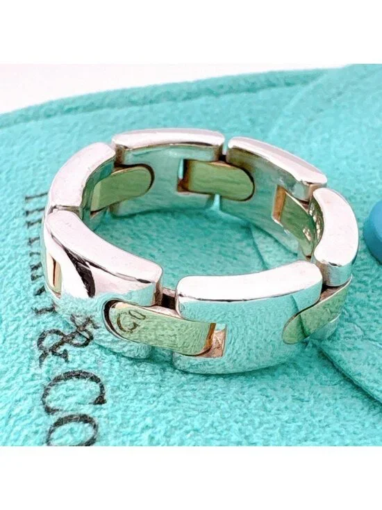 Tiffany & Co Vintage H-link Combination Ring - Picture 4 of 9